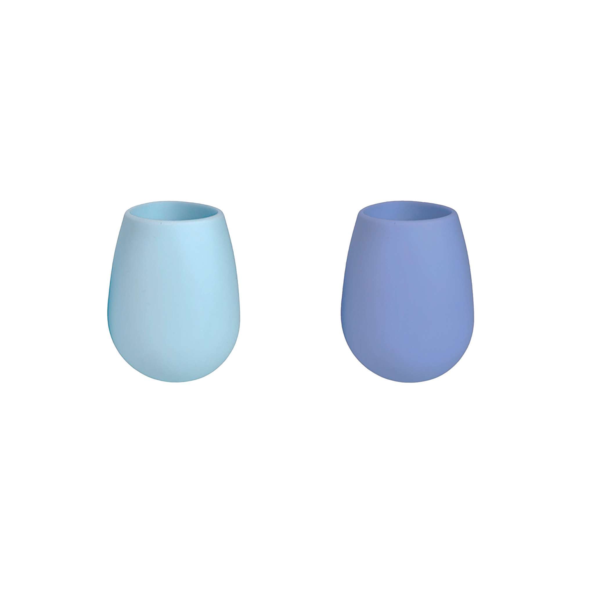 PORTER GREEN – FEGG WATER GLASSES 350ML IN SILICONE X2 - SKY & KINGFISHER